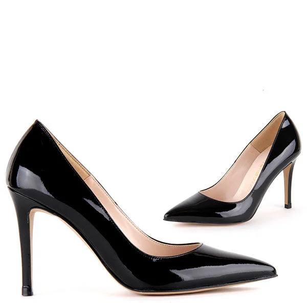 Versatile Heeled Sandals for Any Occasion---BRAMARE - black patent