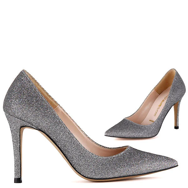 Versatile Heeled Sandals for Any Occasion---BRAMARE - sparkle silver