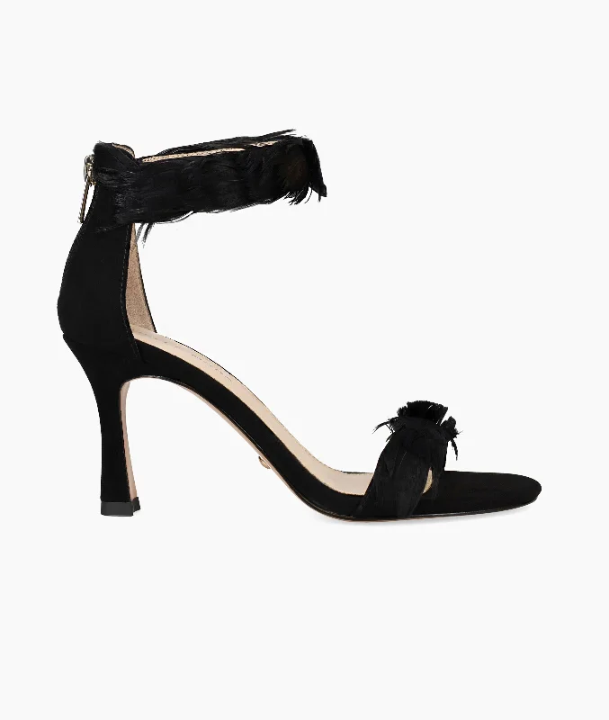 Breece Mid Heel - Black---Fashionable Kitten Heels for Date Night