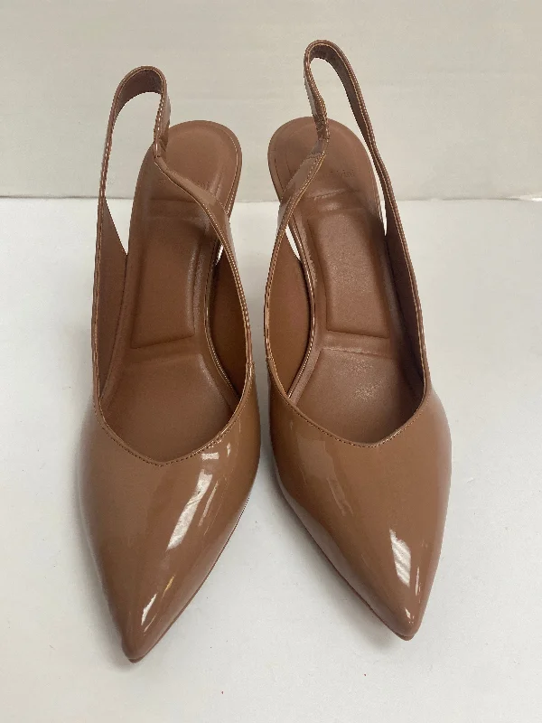 Stiletto Heel Pumps with Perfect Fit--Brown Shoes Heels Stiletto Gianni Bini, Size 10-Fashionable & Classic