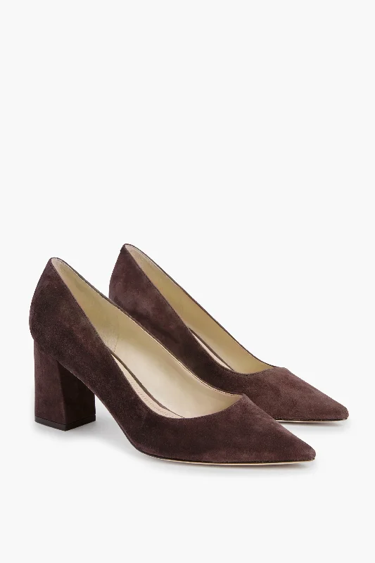 Stiletto Heel Pumps with Perfect Fit--Brown Zala Heels-Fashionable & Classic