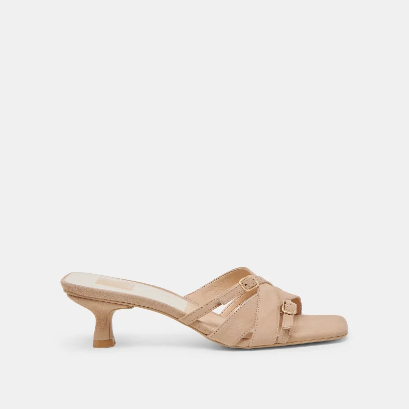 Affordable Suede Ankle Pumps for All-Day Wear--BRYANT HEELS CAMEL SUEDE