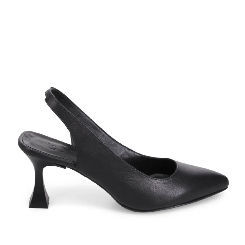 Bueno Women's Westley in Black---Fashionable Kitten Heels for Date Night