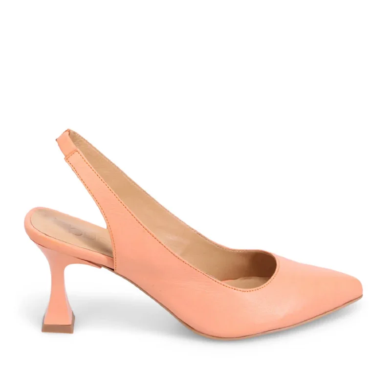 Bueno Women's Westley in Shell Coral---Fashionable Kitten Heels for Date Night