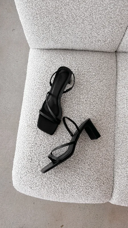 Stiletto Heel Pumps with Perfect Fit--Cailan Heel - Black-Fashionable & Classic