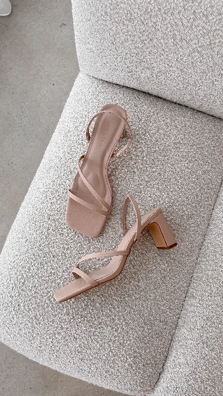 Stiletto Heel Pumps with Perfect Fit--Cailan Heel - Nude-Fashionable & Classic