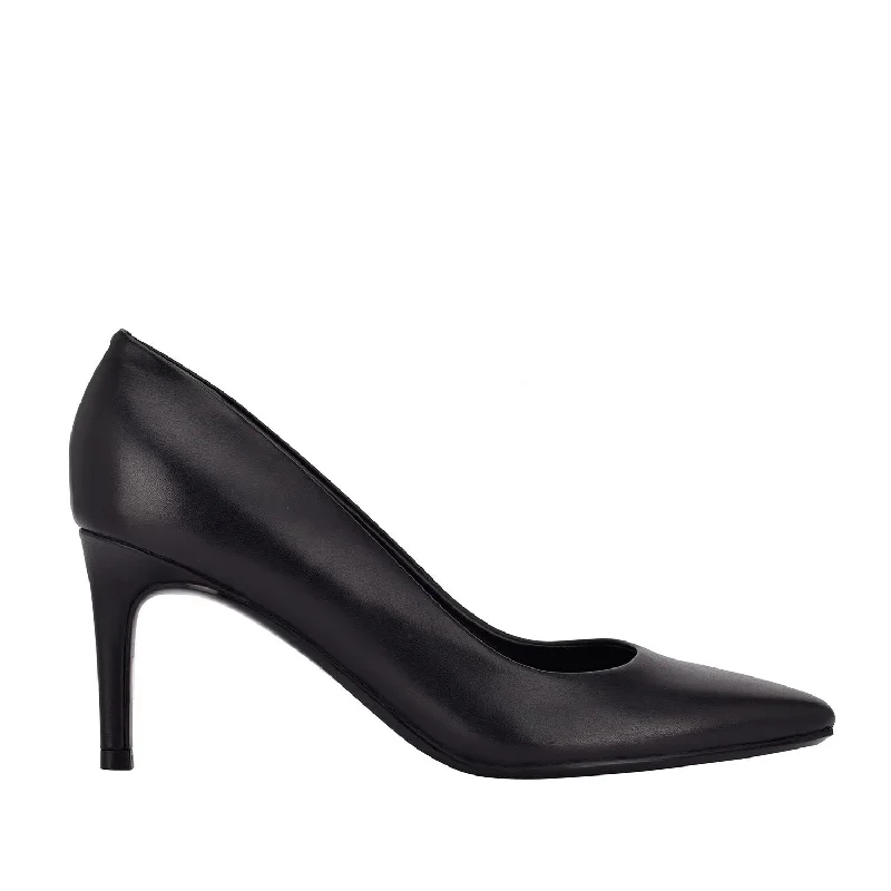 Calvin Klein Women's Callia in Black---Fashionable Kitten Heels for Date Night