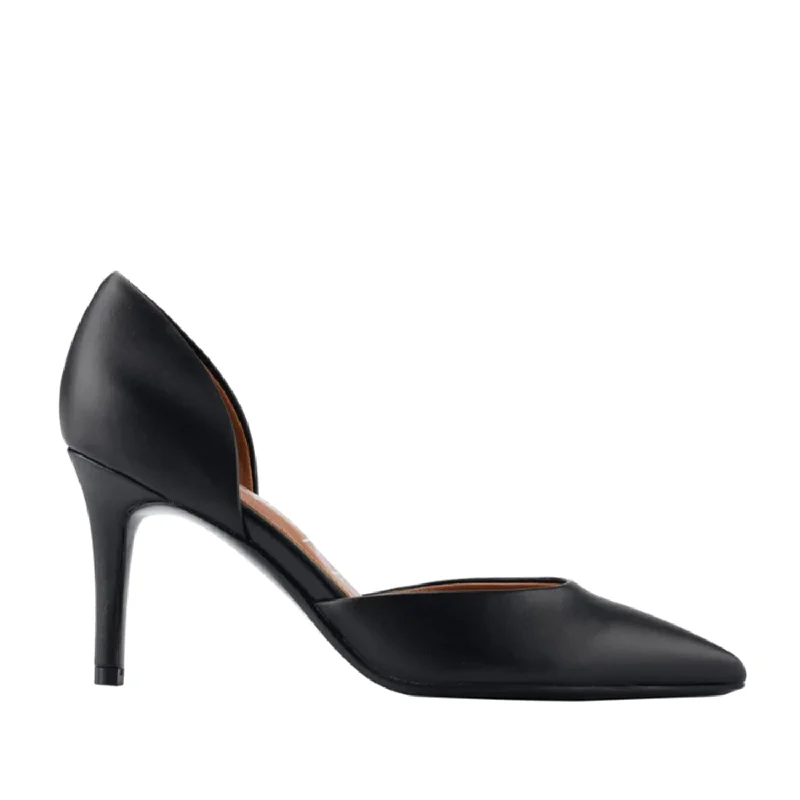 Calvin Klein Women's Gloria in Black---Fashionable Kitten Heels for Date Night