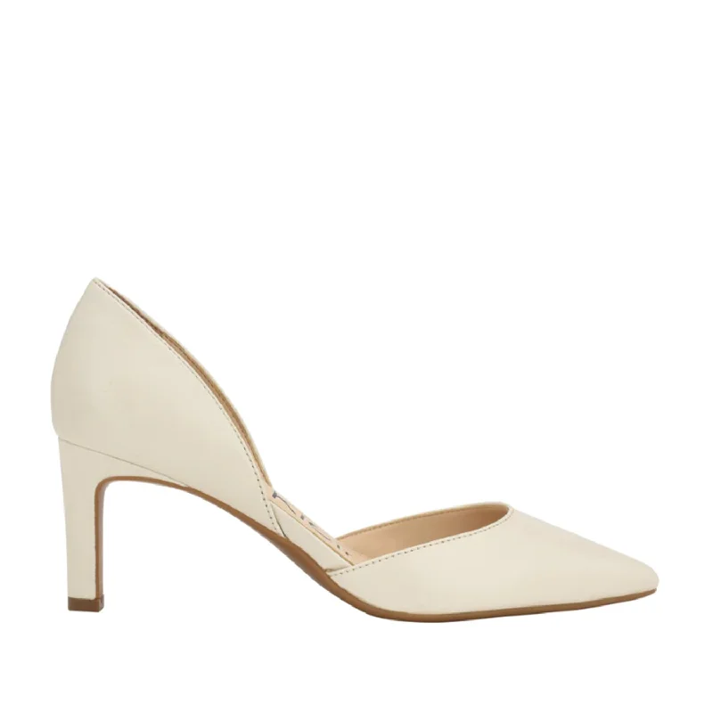 Calvin Klein Women's Laza in Ivory---Fashionable Kitten Heels for Date Night