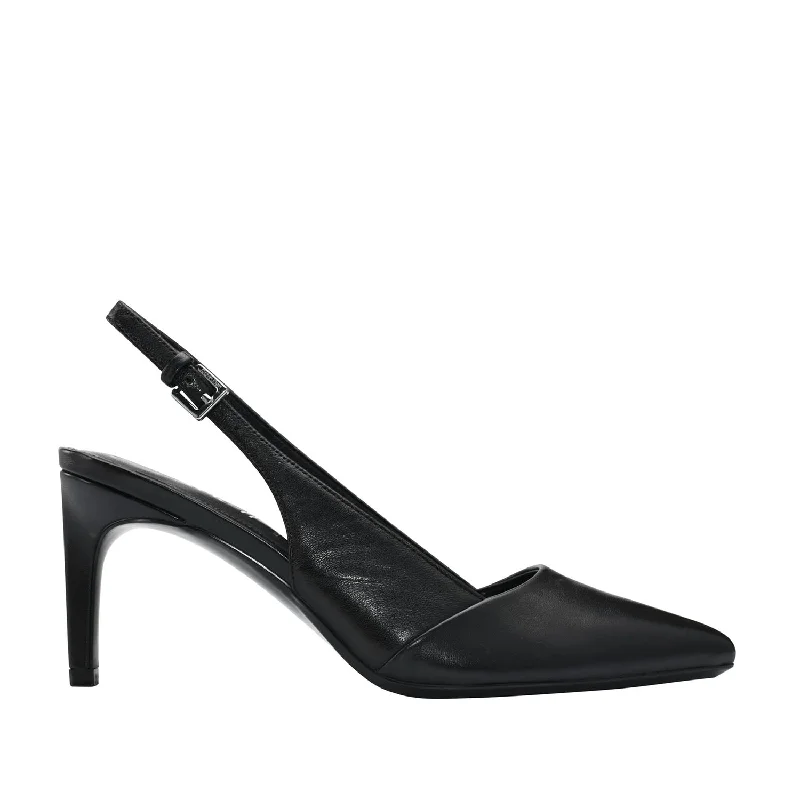 Calvin Klein Women's Silvia in Black---Fashionable Kitten Heels for Date Night