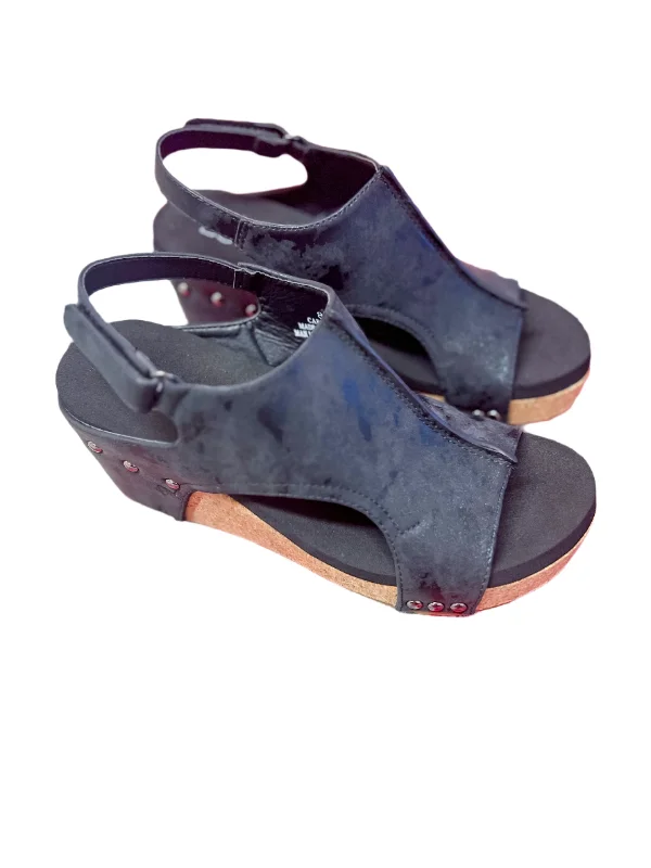 Versatile Heeled Sandals for Any Occasion---Carley-Black Smooth