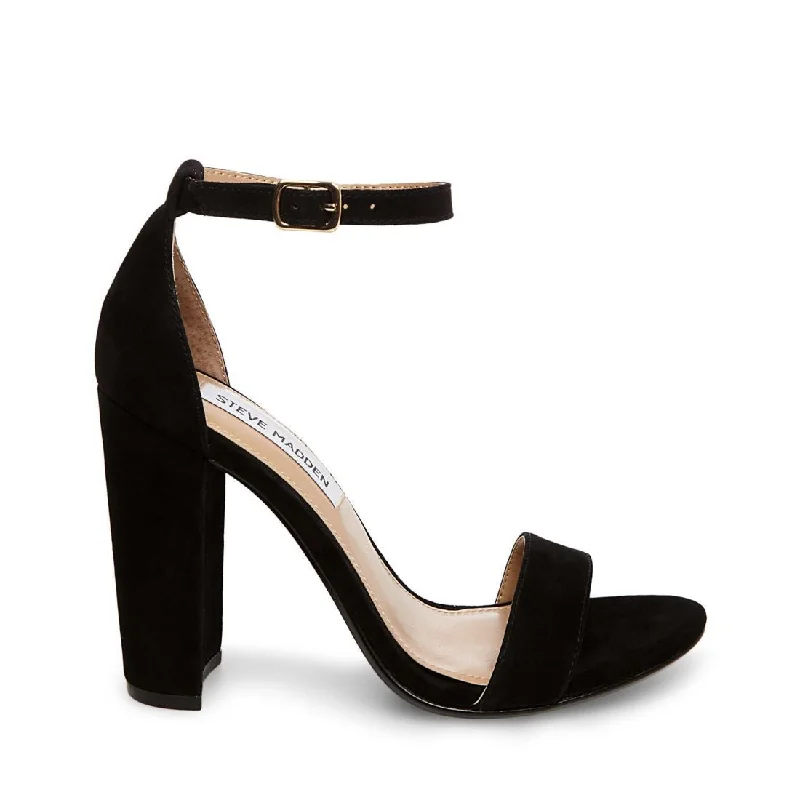 Affordable Suede Ankle Pumps for All-Day Wear--CARRSON BLACK SUEDE