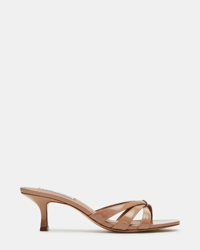 Sleek and Shiny Patent Pump Heels for a Polished Look--CARY TAN PATENT LEATHER