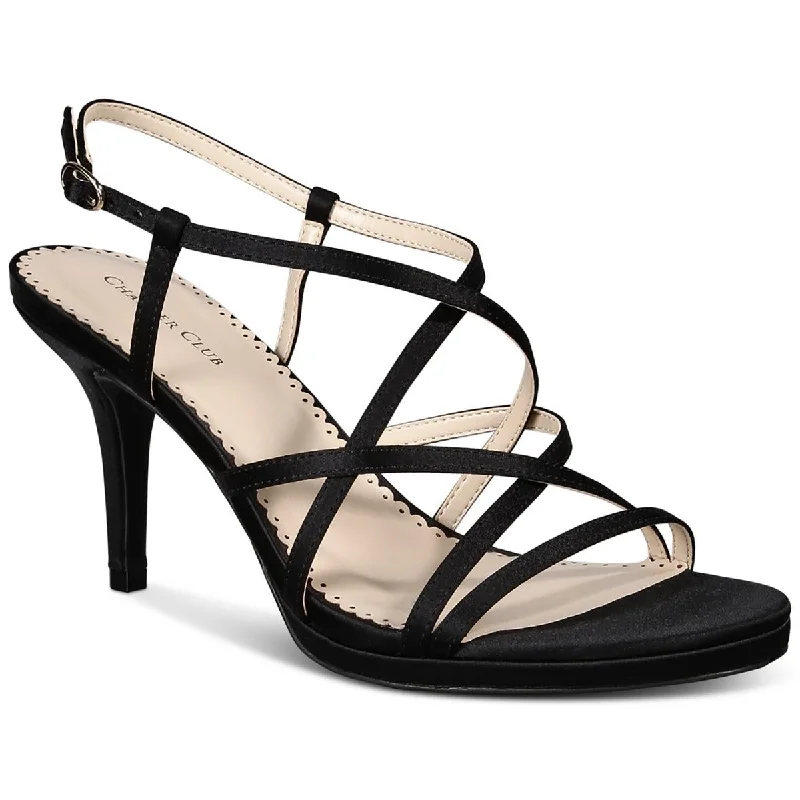 Charter Club Womens Merlott Strappy Dressy Kitten Heels---Fashionable Kitten Heels for Date Night