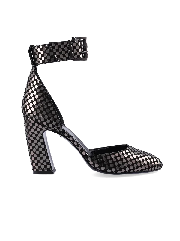 checkered leather pumps---Comfortable Leather Pumps for Office and Everyday Wear