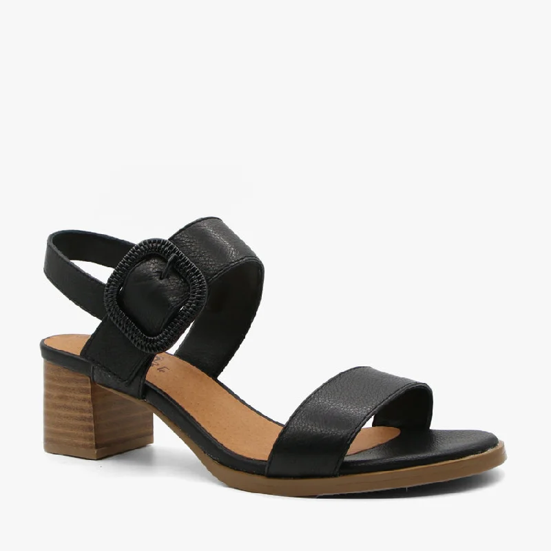 Versatile Heeled Sandals for Any Occasion---CHITA BLACK