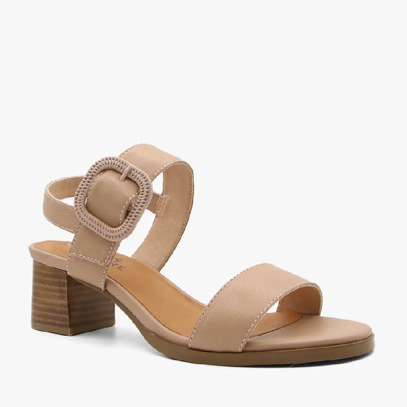 Versatile Heeled Sandals for Any Occasion---CHITA NATURAL