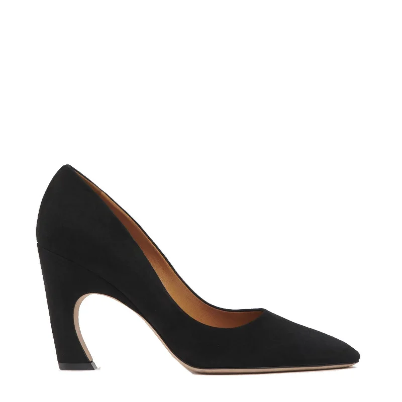 Affordable Suede Ankle Pumps for All-Day Wear--Oli Pump 90, Suede Black