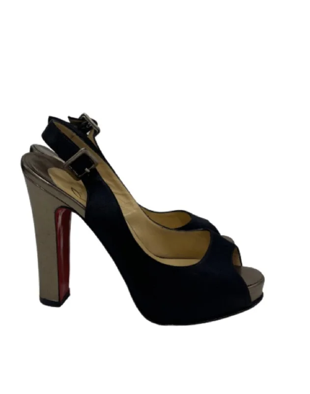 Stiletto Heel Pumps with Perfect Fit--Christian Louboutin Peep-Toe's-Fashionable & Classic