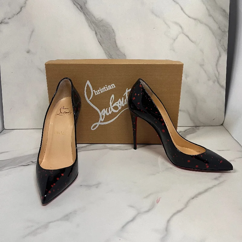 Sleek and Shiny Patent Pump Heels for a Polished Look--Christian Louboutin Pigalle Follies Patent Leather Pumps Womens Size 7.5