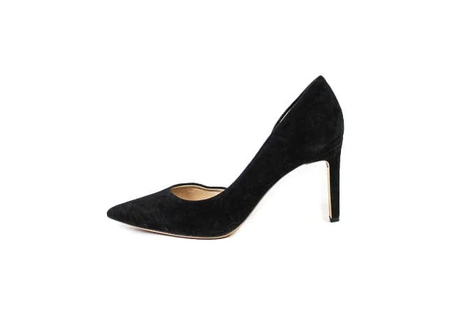 Affordable Suede Ankle Pumps for All-Day Wear--"Classic D'Orsay" Suede Heels