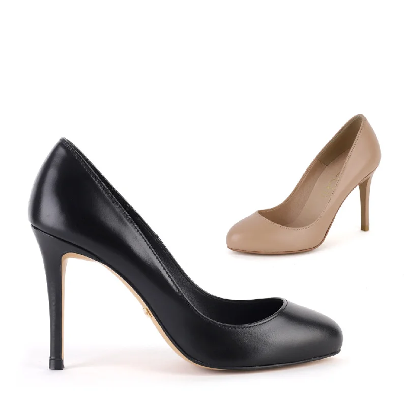 CLOUD 9 - leather heel---Comfortable Leather Pumps for Office and Everyday Wear