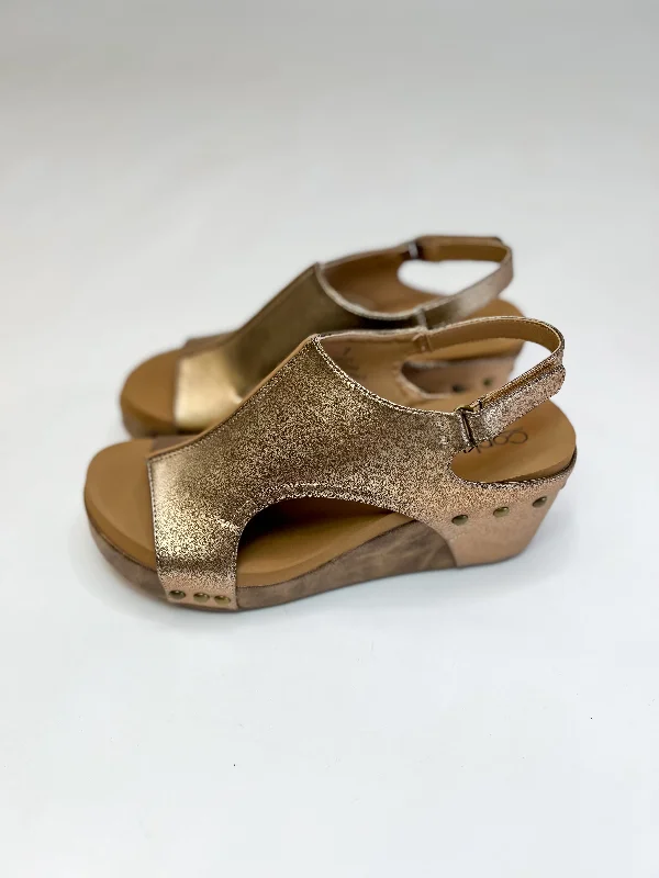 Versatile Heeled Sandals for Any Occasion---[Corky's] Carley - Bronze Combo