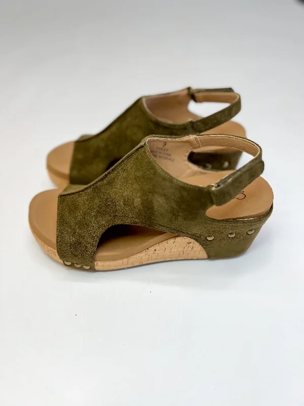 Affordable Suede Ankle Pumps for All-Day Wear--[Corky's] Carley - Khaki Faux Suede