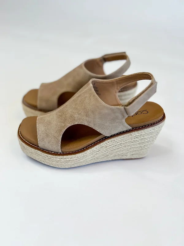 Versatile Heeled Sandals for Any Occasion---[Corky's] Freddie-Taupe