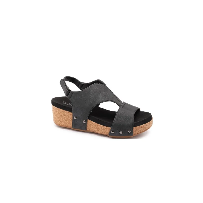 Versatile Heeled Sandals for Any Occasion---[Corky's] Refreshing Black Wedge