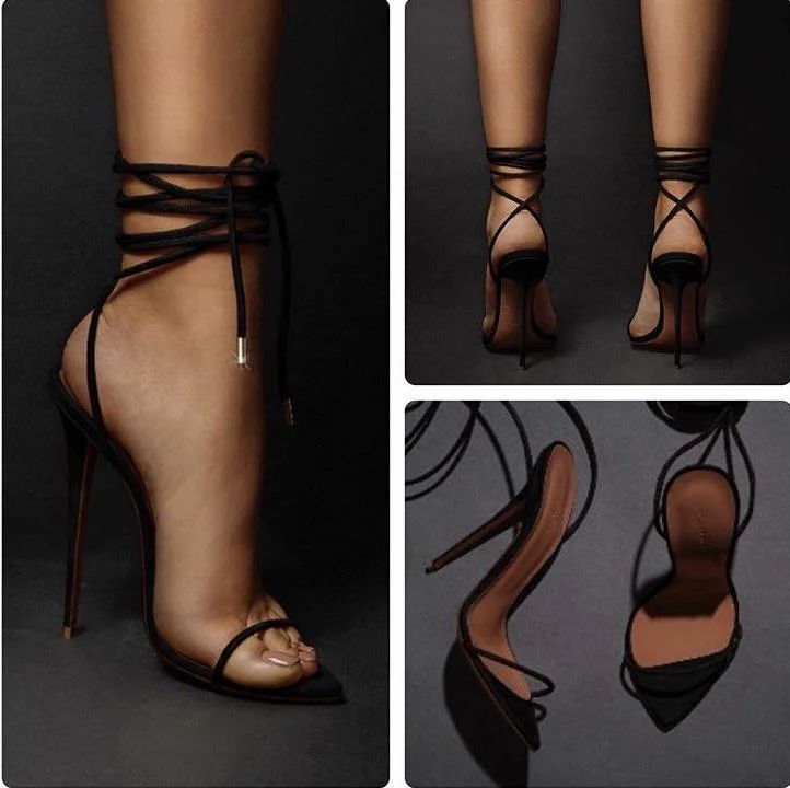 Versatile Heeled Sandals for Any Occasion---Cross-tied Strap Heels