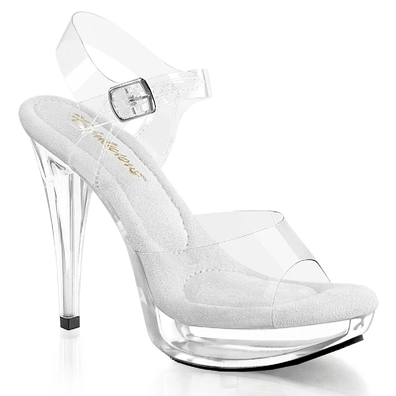 Versatile Heeled Sandals for Any Occasion---COCKTAIL-508 Clear/Clear