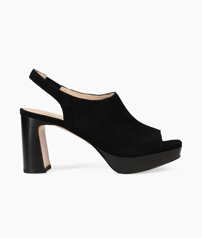 Stylish Platform Heels for Extra Height--Dace Platform - Black