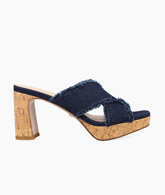 Stylish Platform Heels for Extra Height--Danika Platform - Indigo