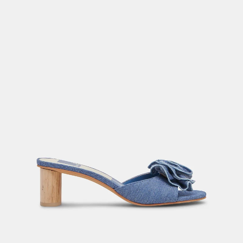 Stiletto Heel Pumps with Perfect Fit--DARLY HEELS BLUE DENIM-Fashionable & Classic