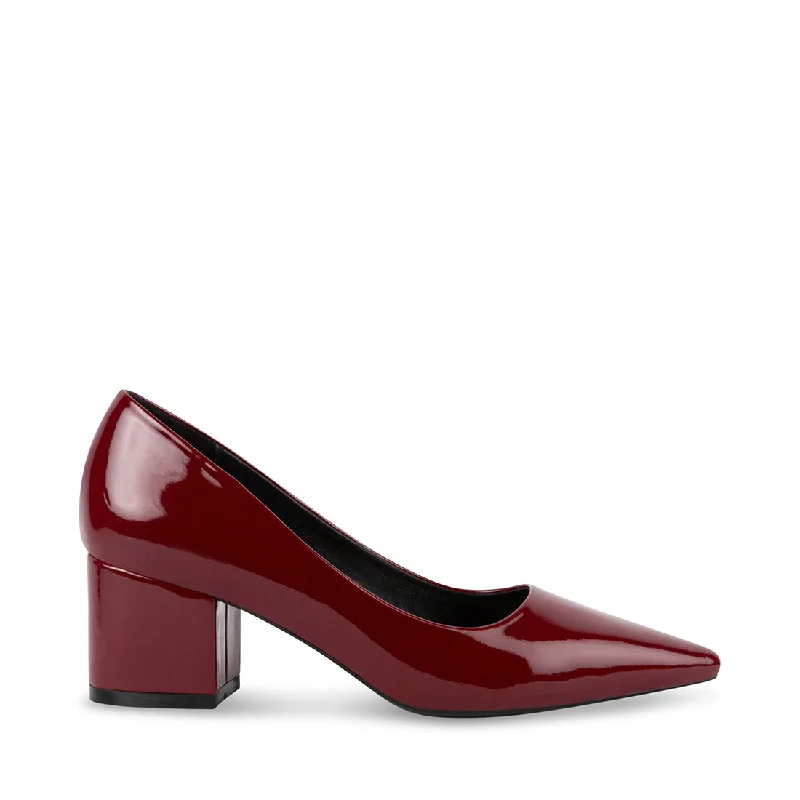 Versatile Heeled Sandals for Any Occasion---DIANNA BURGUNDY PATENT