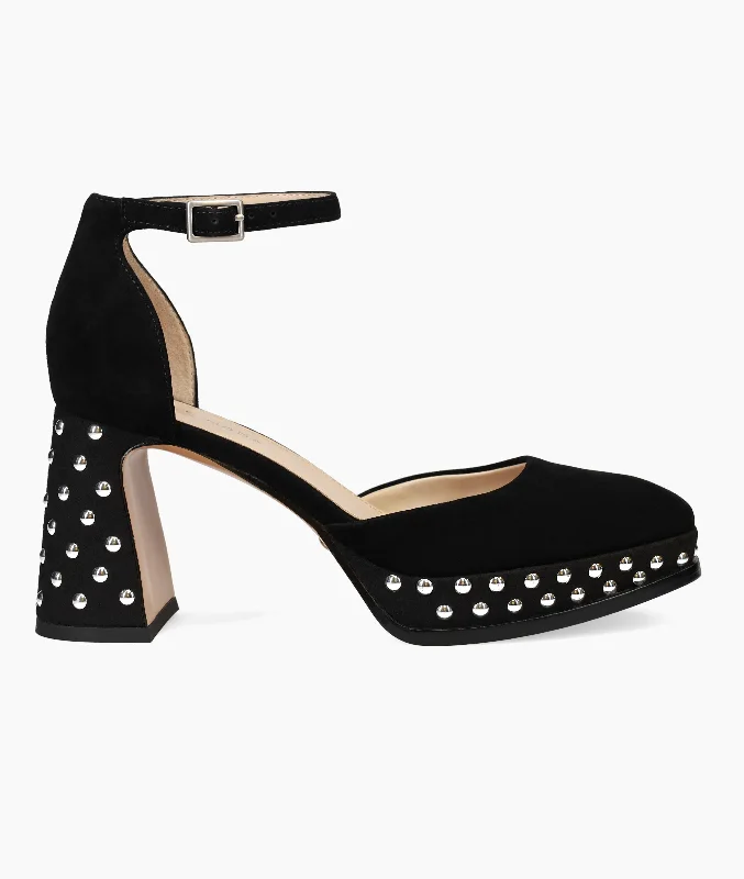 Stylish Platform Heels for Extra Height--Dietta Platform - Black