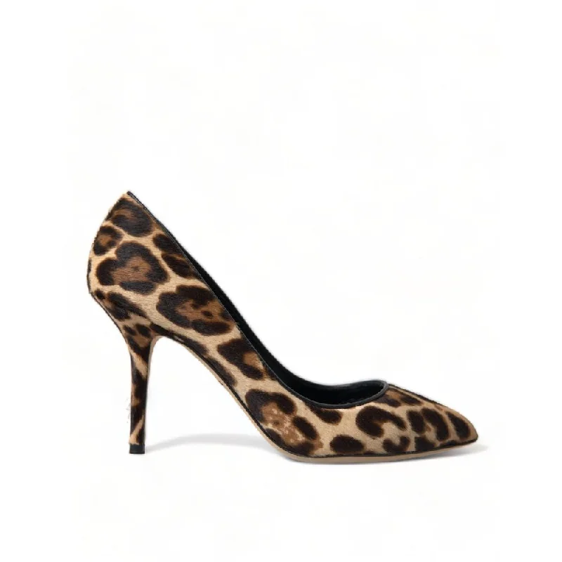 Versatile Dress Heels for Formal and Casual Wear---Dolce & Gabbana Brown  Pump