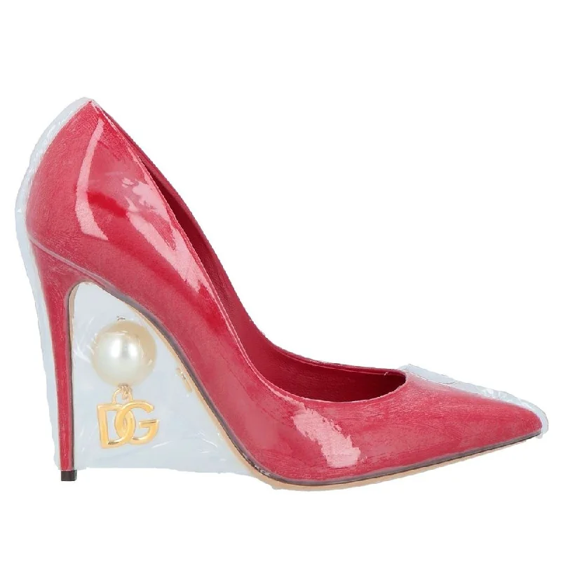 Stiletto Heel Pumps with Perfect Fit--Dolce & Gabbana Chic Pearl-Embellished Stiletto Pumps-Fashionable & Classic