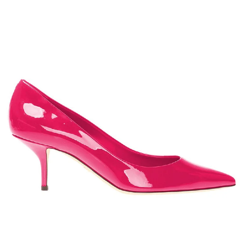 Sleek and Shiny Patent Pump Heels for a Polished Look--Dolce & Gabbana Elegant Fuchsia Patent Calfskin Pumps