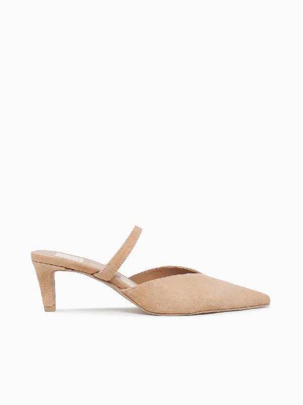 Affordable Suede Ankle Pumps for All-Day Wear--Kanika Mid Tan Suede