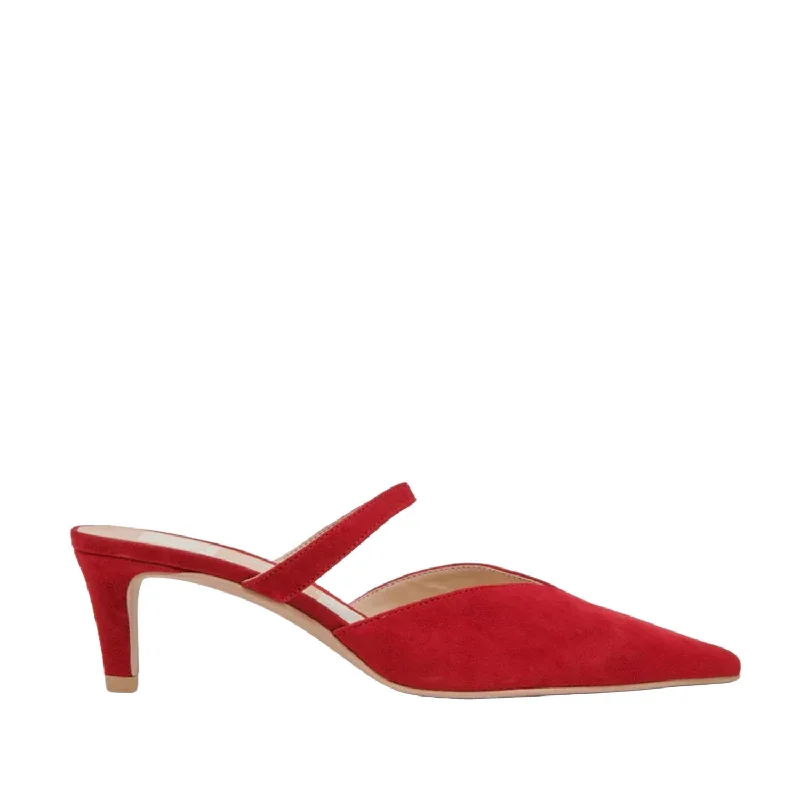 Dolce Vita Women's Kanika Mid in Crimson---Fashionable Kitten Heels for Date Night