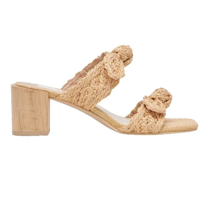 Versatile Heeled Sandals for Any Occasion---Dolce Vita Women's Zemmie Natural Raffia