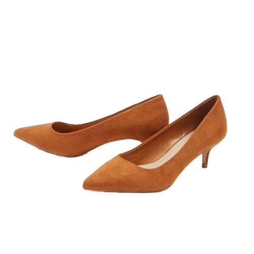 Dorothy Perkins Womens/Ladies Dove Kitten Heel Court Shoes---Fashionable Kitten Heels for Date Night