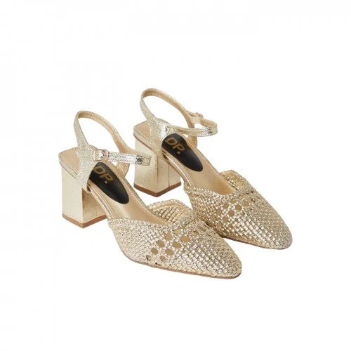 Versatile Heeled Sandals for Any Occasion---Dorothy Perkins Womens/Ladies Skylar Woven Sling Back Medium Block Court Shoes