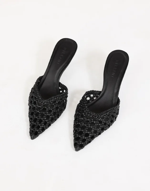 Stiletto Heel Pumps with Perfect Fit--Dottie Heels (Black) - By Billini-Fashionable & Classic