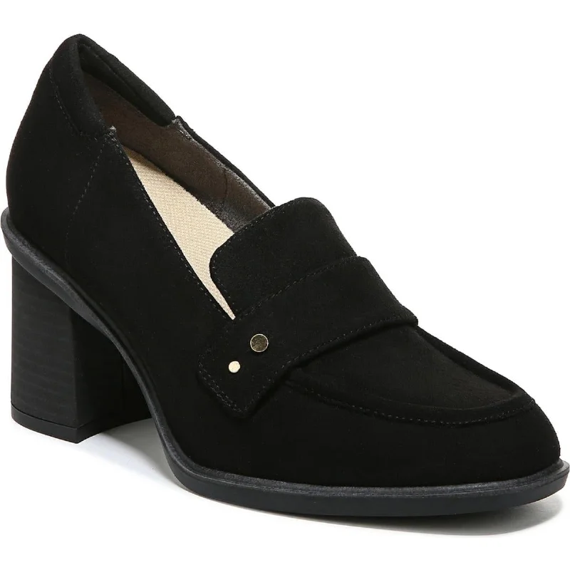 Affordable Suede Ankle Pumps for All-Day Wear--Dr. Scholl's Shoes Womens Rumors Faux Suede Slip On Loafer Heels