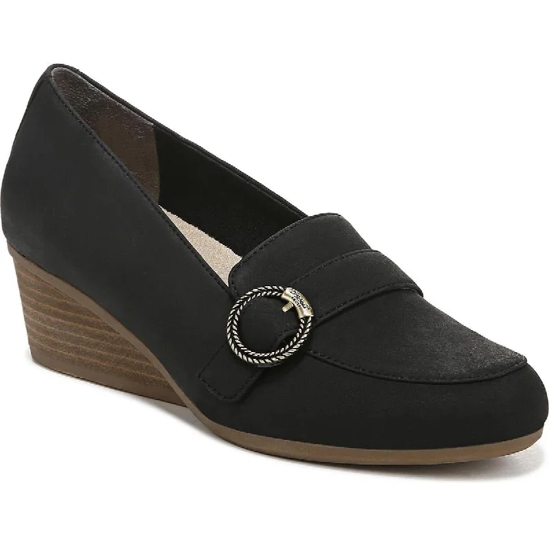 Stylish Slip-On Pumps for Quick Elegance---Dr. Scholl's Shoes Womens Brooke Slip On Wedge Heels