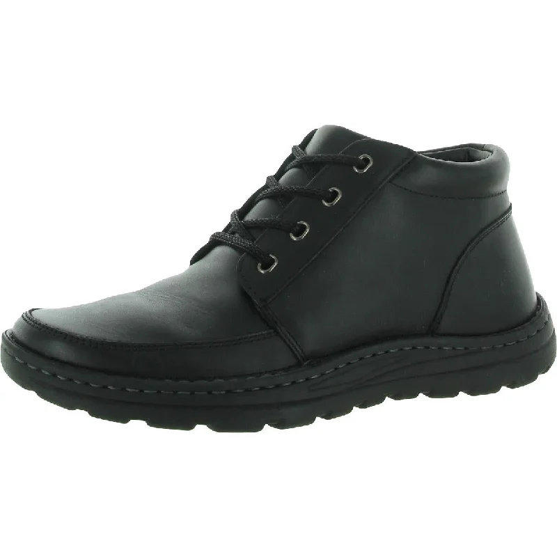 Drew Mens Trevino Leather Lace-Up Athletic Shoes---Comfortable Leather Pumps for Office and Everyday Wear