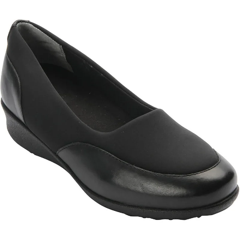 Drew Womens London II  Round Toe Leather Wedge Heels---Comfortable Leather Pumps for Office and Everyday Wear